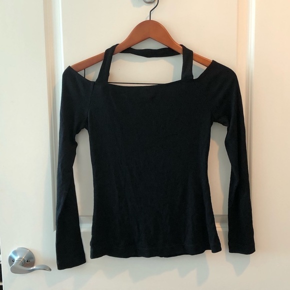 L’AGENCE Cut Out Black Top Size XS - Picture 1 of 12